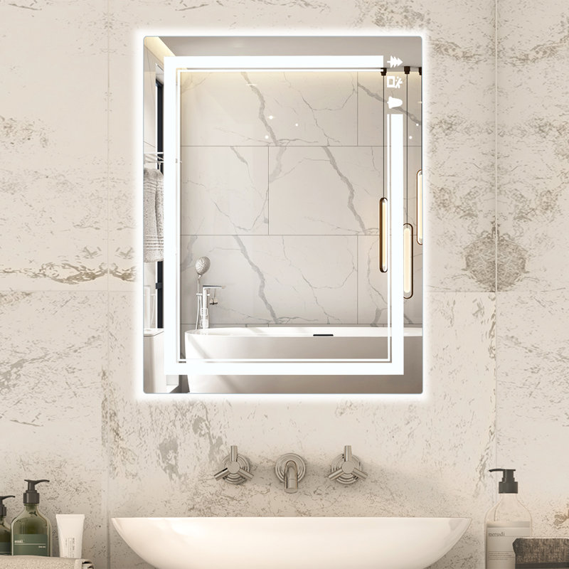 Miroir de salle de bain Bilgi, 28 po x 20 po