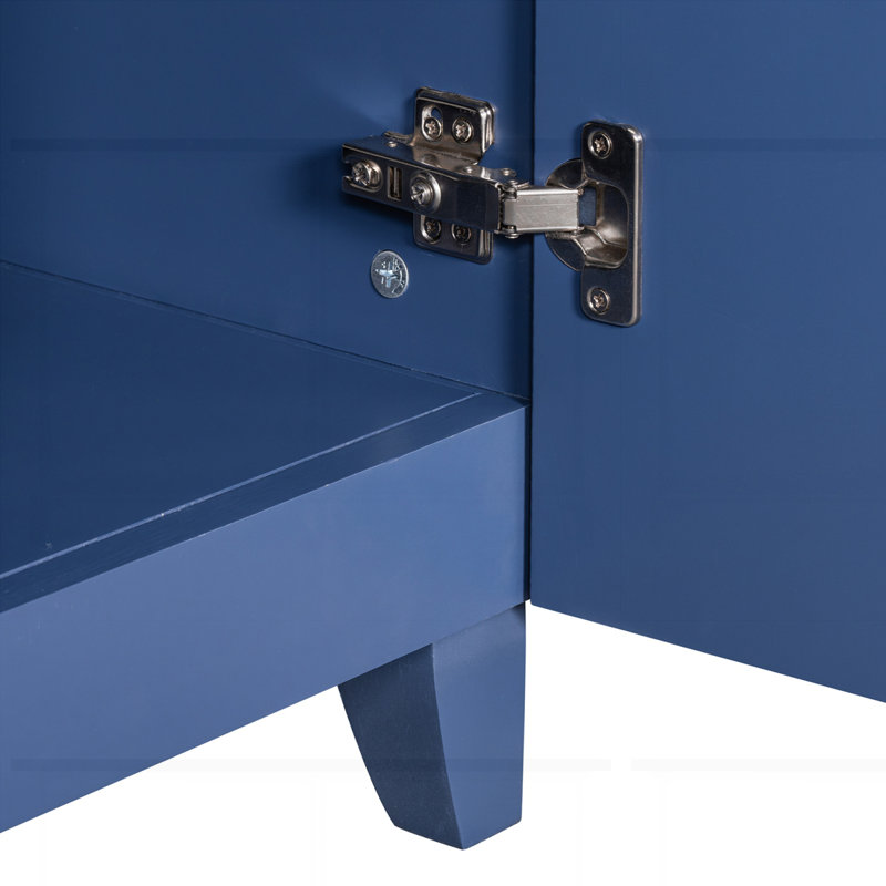 Meuble-lavabo de 36 pouces avec lavabo en cÃ©ramique, Bleu