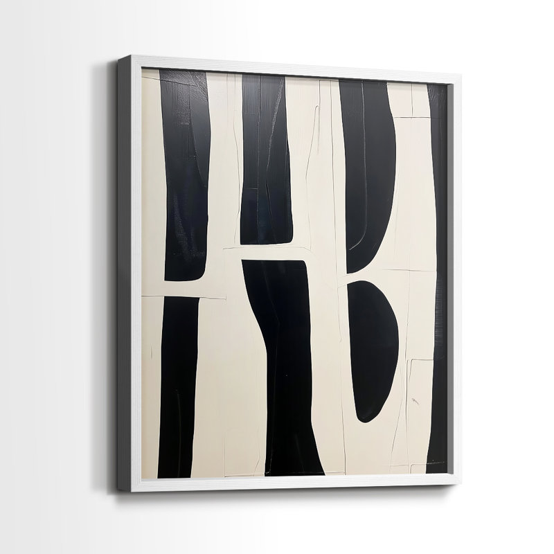 "ABSTRACT Series DCXC" par J Paul, Blanc / Blanc, H 11 po x l 9 po
