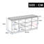 10 Pair Stackable Shoe Storage Bench-1060604480