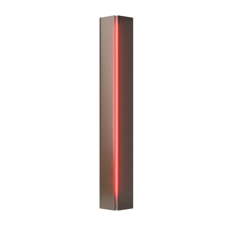 Gallery Dimmable 8 Lbs Flush Mount Scone, Bronze, Red