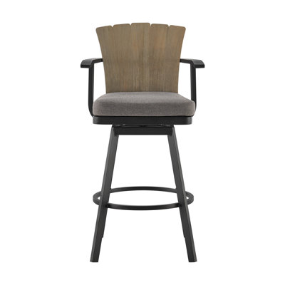 Chaise de bar pivotante 44 po avec repose-pieds