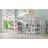 Wood Twin Size L-Shaped Loft Bed with Ladder and 2 Built-in L-Shaped Desks, White