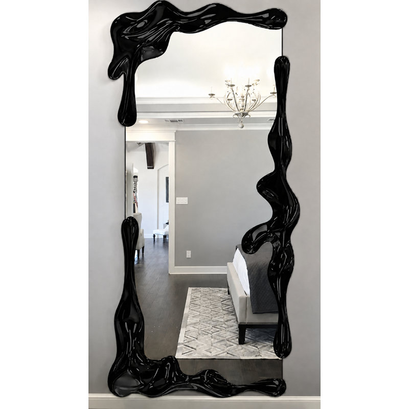 Sculptural Wavy Full-Length Mirror