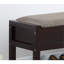 Banc avec rangement pour chaussures, espresso