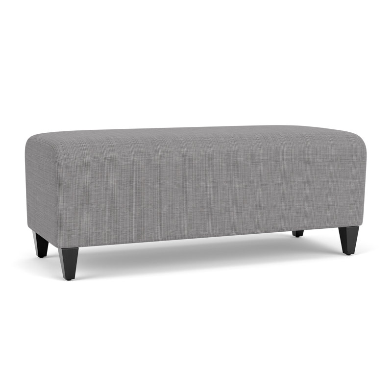 Banc de réception Ravenna, Bois noir, Gris chambray