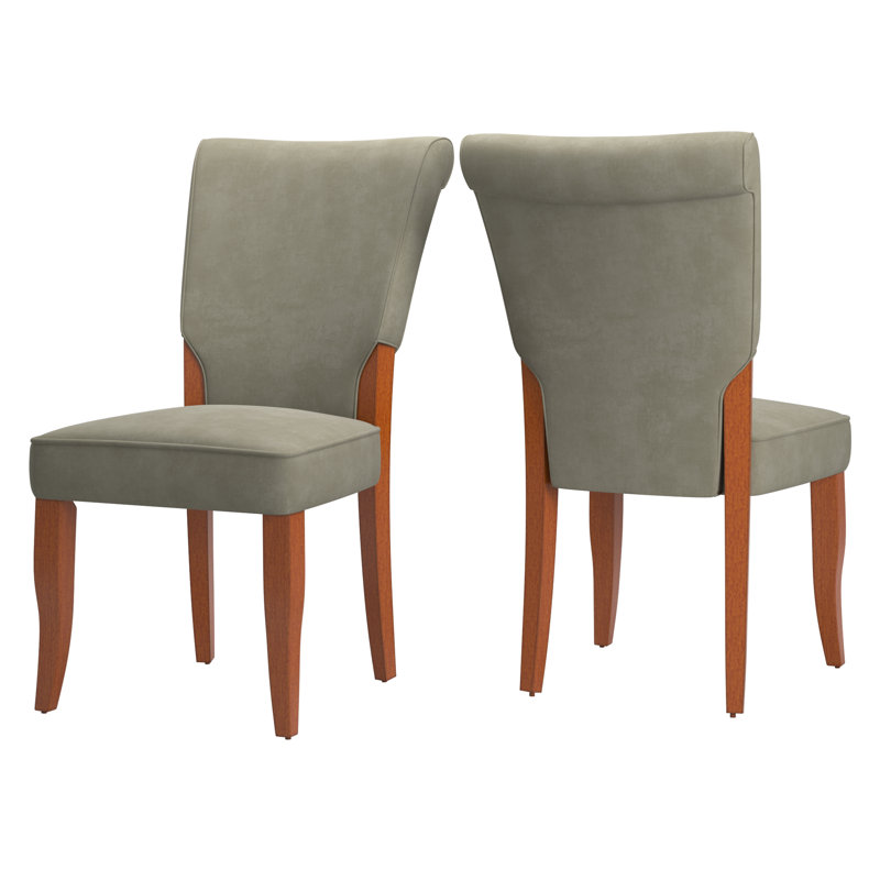 Aukeem 20.5'' H Velvet Upholstered Side Chair, Olive Velvet