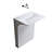 Space Saving Bathroom Sinks, Solid Surface Modern Compact Powder Room