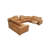 Bechper Top-Grain Leather Reclining Modular Sectional-508793844