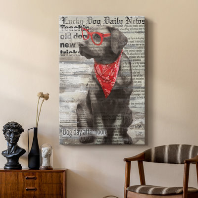 Chien chanceux - galerie Cavas sur mesure