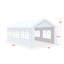 10 pi. L 9,5 pi. D Pavillon de jardin en acier
