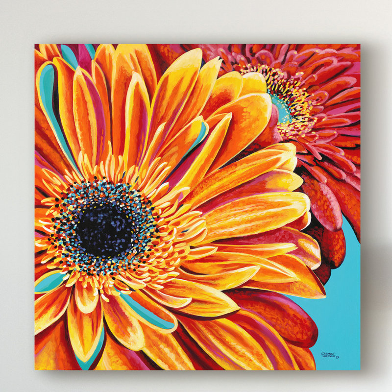 «Color Bursts II» par Carolee Vitaletti, impression sur toile tendue, H 24 po x l 24 po x P 2 po