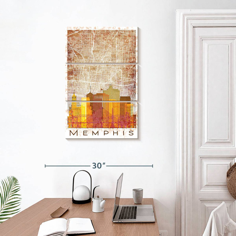 Aliaz Memphis Skyline City Map