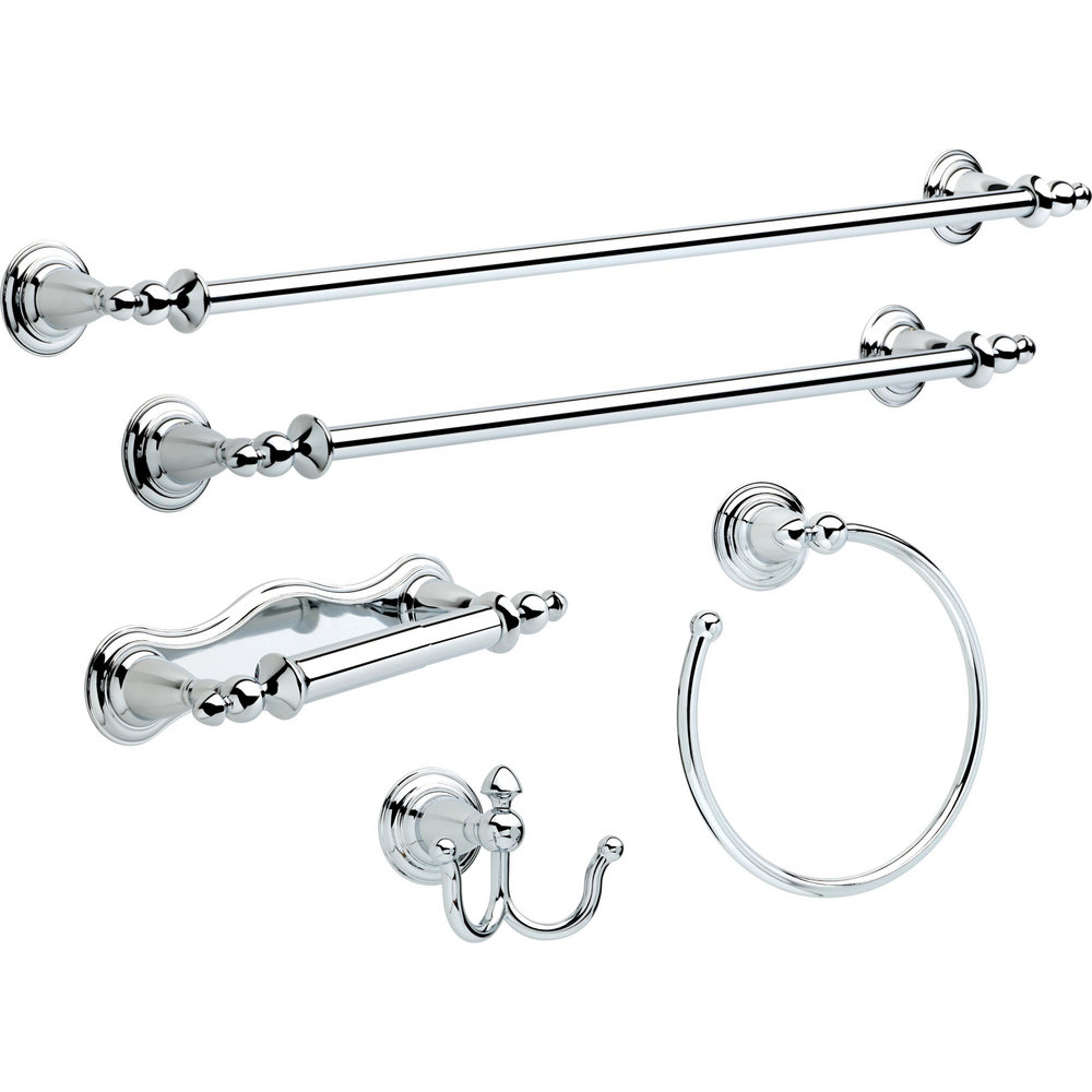 Victorian Toilet Paper Holder, Chrome