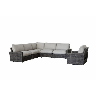 St Thomas Outdoor Motion  5 Piece Sectional