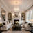 Modern 5-Light Chrome Capiz Shell Drum Chandelier With Crystal Accents