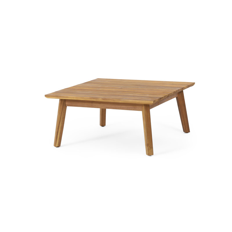Square Acacia Outdoor Coffee Table , 27.5'' in. W 27.5'' in. D