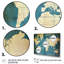 Ancienne carte du monde VI, reproduction d'art sur toile-1966241055-1966241043