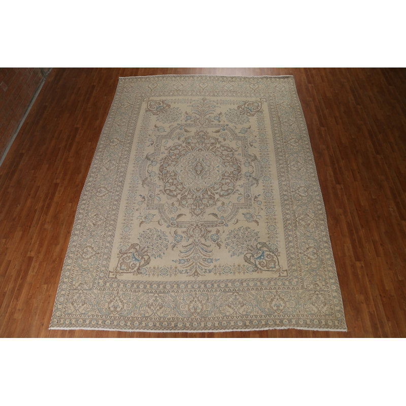 Tapis persan vieilli Tabriz 10 x 13