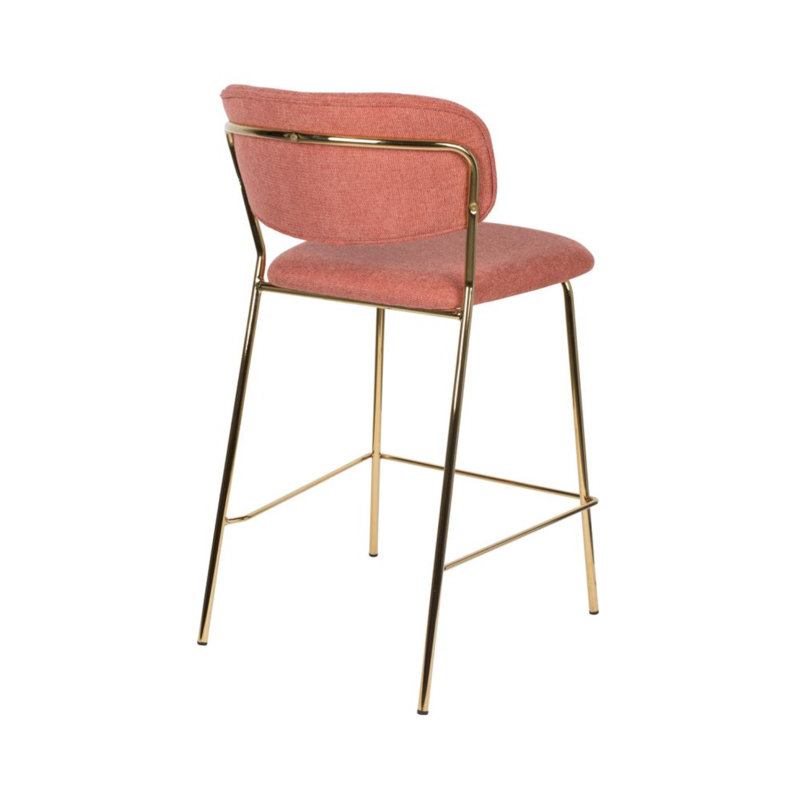 Jolien 26'' Counter Stool, Gold, Pink