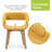 31'' Dining Table Set, Round Glass Top Dining Table with Two Upholstered Chairs-373986197