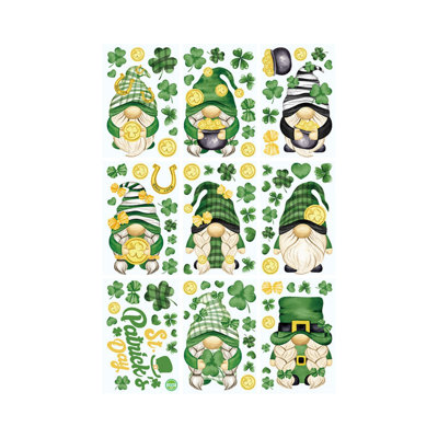 Irlande, St. Patrick, autocollants pour fenêtre, fête des fêtes, centre commercial, décoration de fenêtre, autocollants pour fenêtre