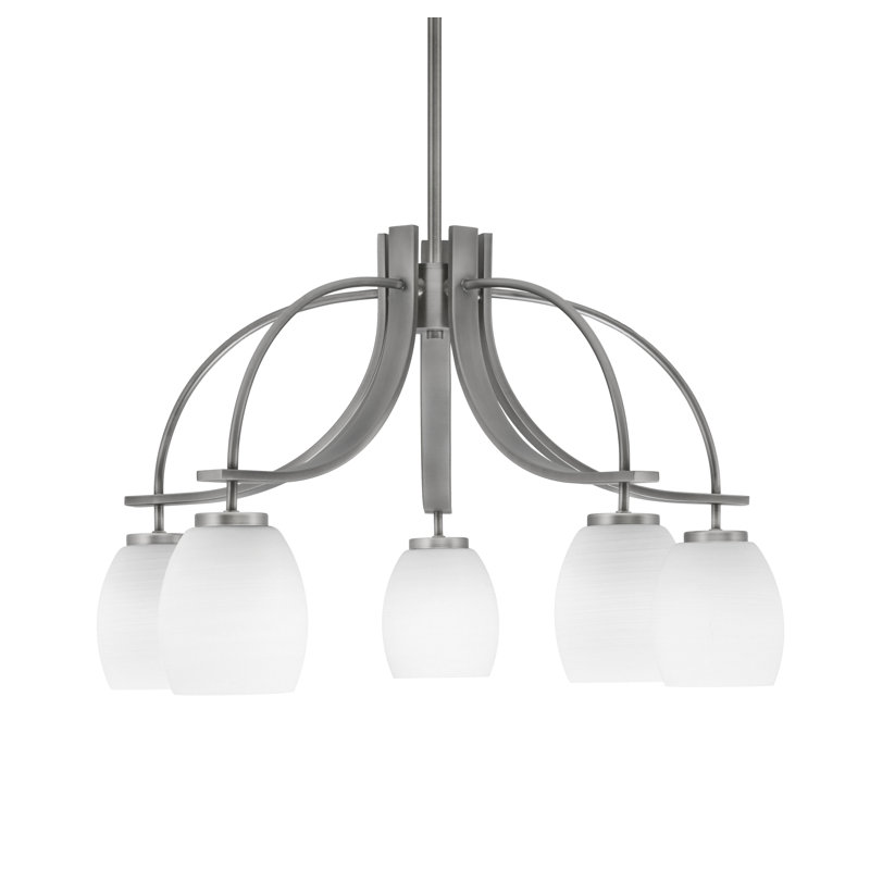 Lustre Cavella, H 16 po x l 25,75 po x P 25,75 po, 5, Graphite