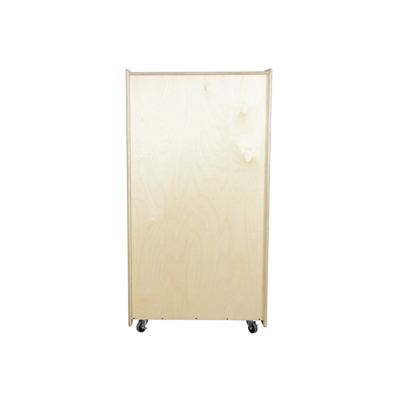 Natural Wood 48" Tall Puzzle and Paper Storage Center