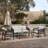 2-Piece Steel PE Rope Outdoor Patio Loveseat and Coffee Table Set, Modern Rope Conversation Set
