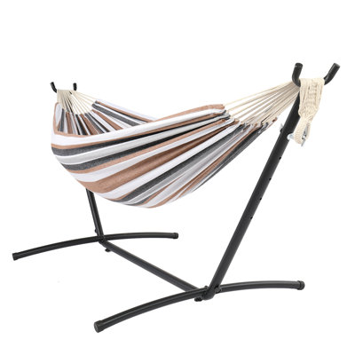 Outopee 2 Person Classic Hammock with Stand