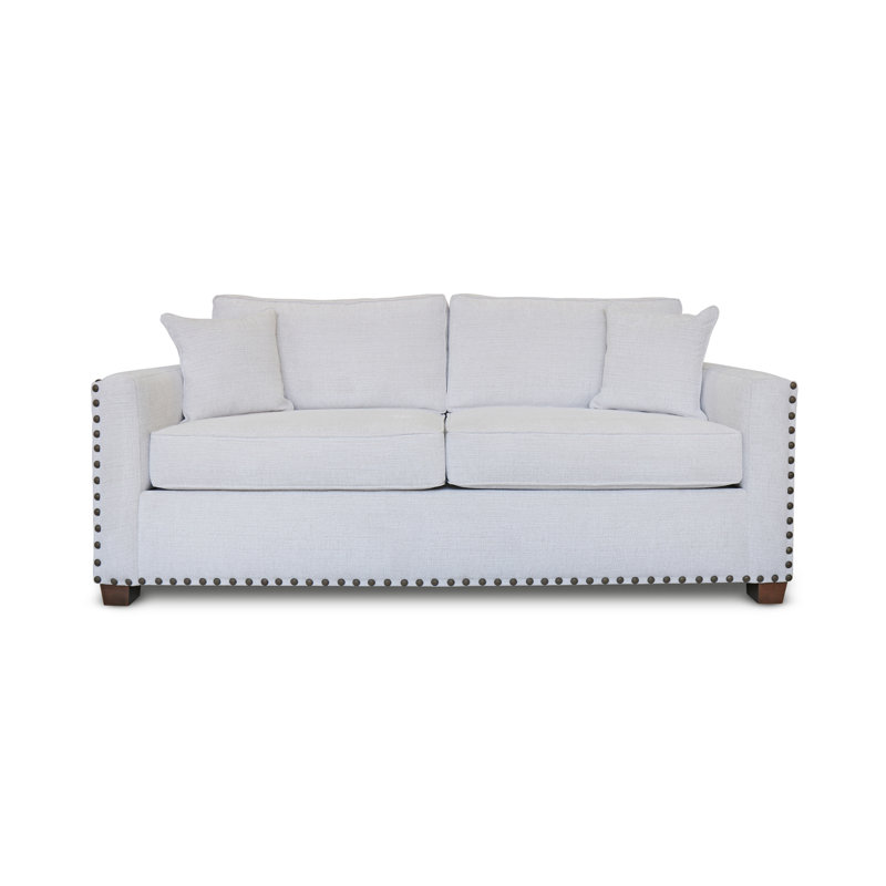 Ducati Upholstered 84'' Sofa, 84", Maxwell Sand, Black