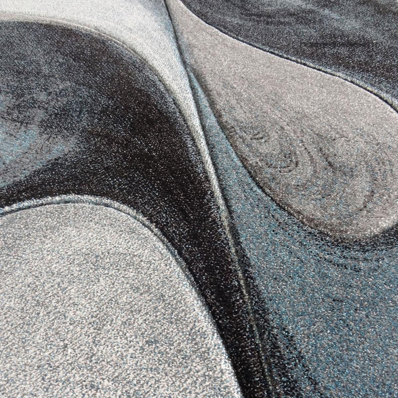 Monarch Machine Woven Blue Indoor Rug, Rectangle 120 x 170cm