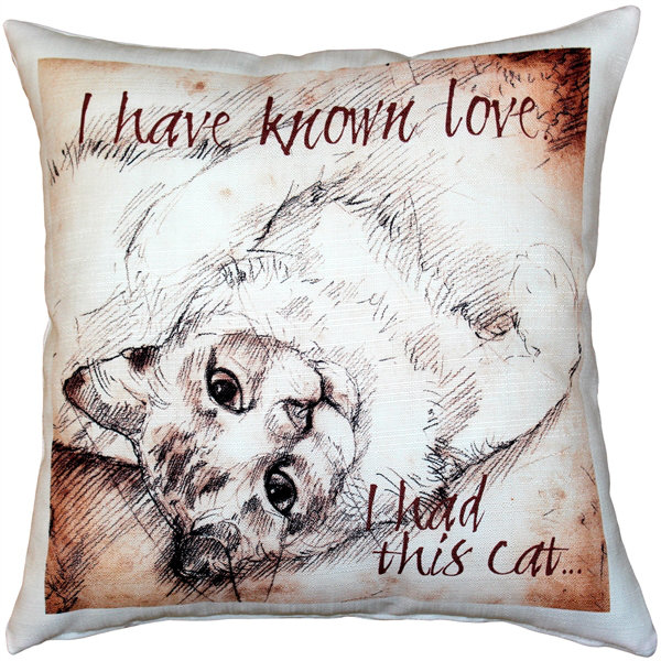 Coussin intérieur / extérieur I Have Known Love Cat