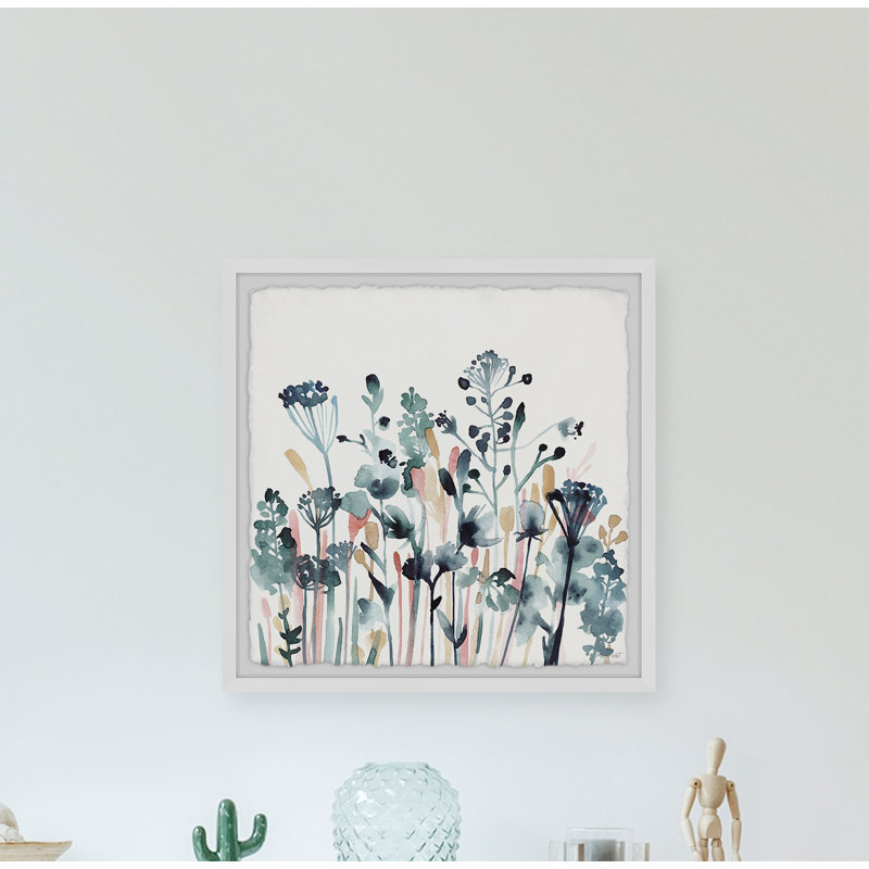 Colorful Blooming Buds - Single Picture Frame Painting, 30cm H x 30cm W x 3.81cm D