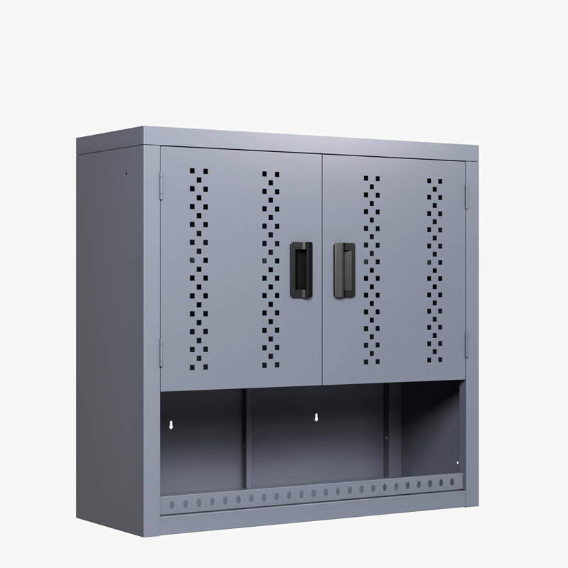 Armoire de garage en métal avec porte, armoire de rangement murale, armoire à outils flottante pour sous-sols, cuisines et entrepôts (H 30,31 po)
