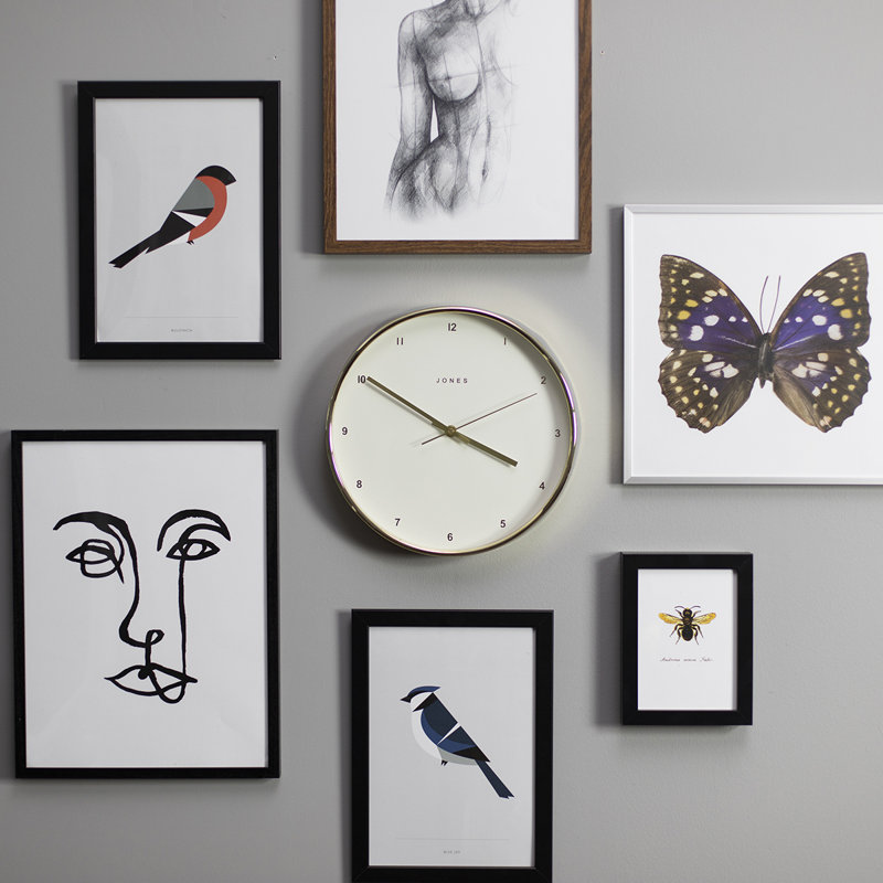 Studio Acrylic Wall Clock, Gold