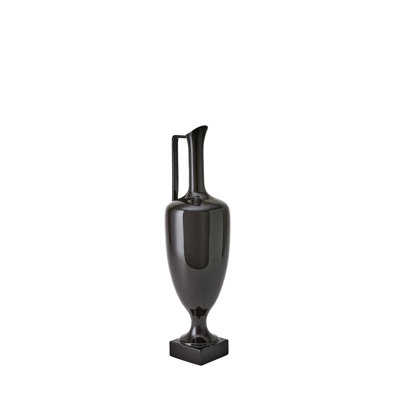 Quiet Curve Urn-Black-Sm