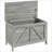 Storage Chests | 30" Lift Top Storage Chest with Safety Hinge, Slate Gray Wood Grain, Farmhouse Style | Particle Board | Bedroom