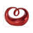 Jayvon Polystone Swirl Abstract Red Decorative Sculpture