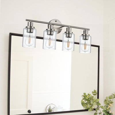 Bathroom Light Fixtures, Modern Vanity Lights Over Mirror With Clear Glass Shade, Bathroom Wall Lamp For Mirror Kitchen Living Room Hallway Cabinet Porch Bedroom Reading Room