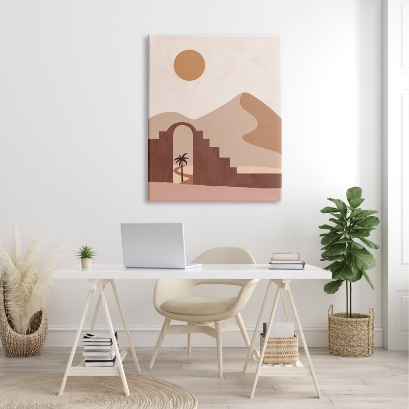 Dune de sable géante déserte, H 36 po x l 36 po x P 1,5 po, Plaque murale