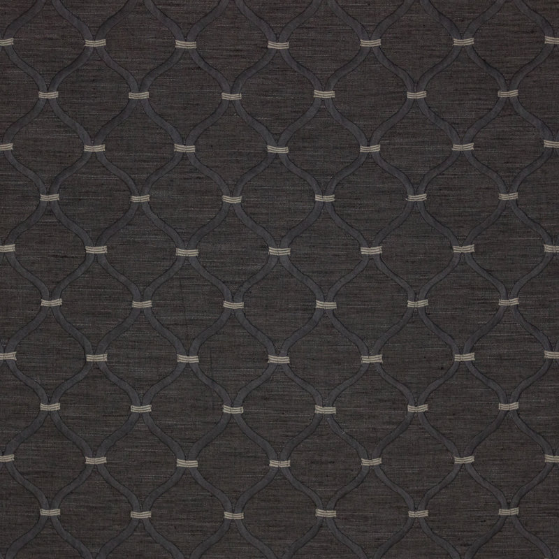 Prive Romesco Trellis Fabric, Walnut