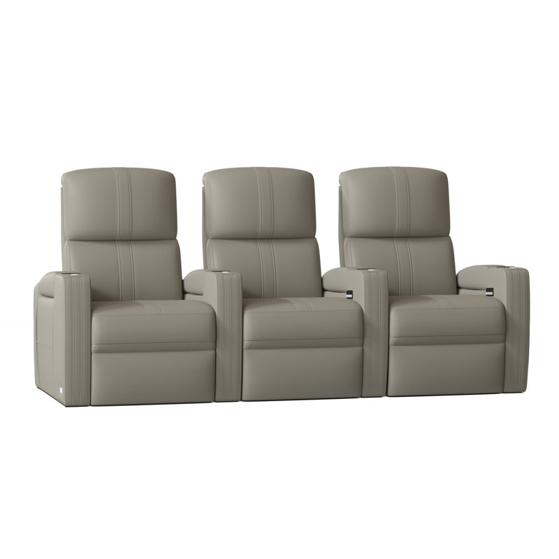Rangée de cinéma maison Flash HR Series (rangée de 3), Gris classique