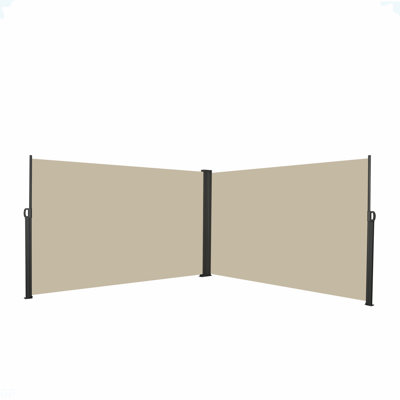 Auvent latéral escamotable 276 "x 71", imperméable et résistant aux rayons UV