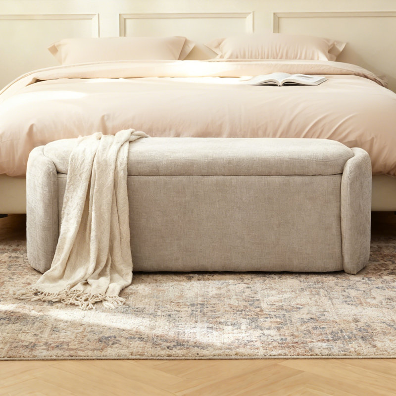 Banc avec repose-pieds Stana, Kaki