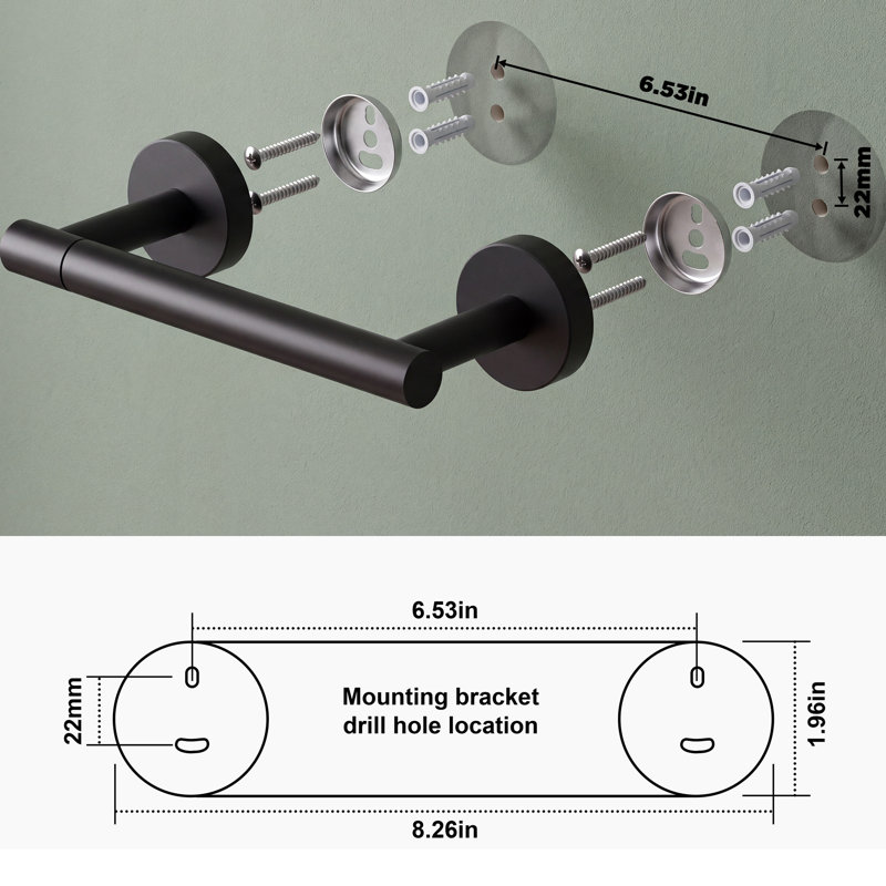 Celestine 2 - Piece Bathroom Hardware Set, Matte Black