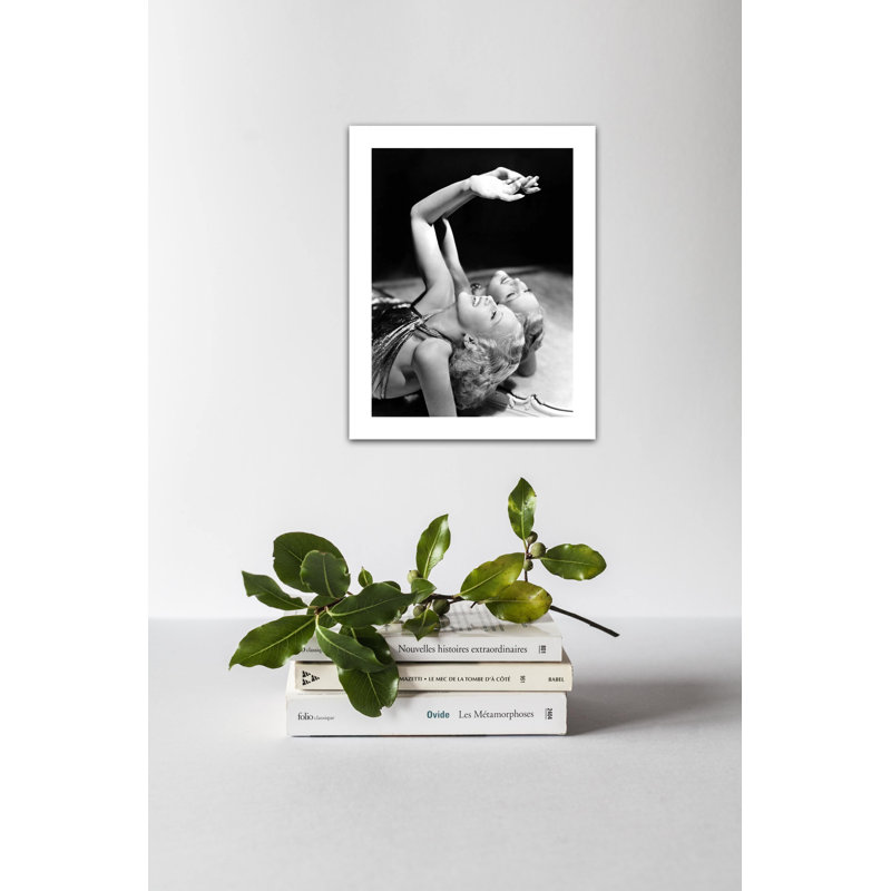 Sourire, Betty Grable - photographie sans cadre, H 10 po x l 8 po