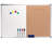 Excello Global Products 24"x36" Hanging Combo Cork and Dry Erase Board w/ Markers, Magnets and Pins