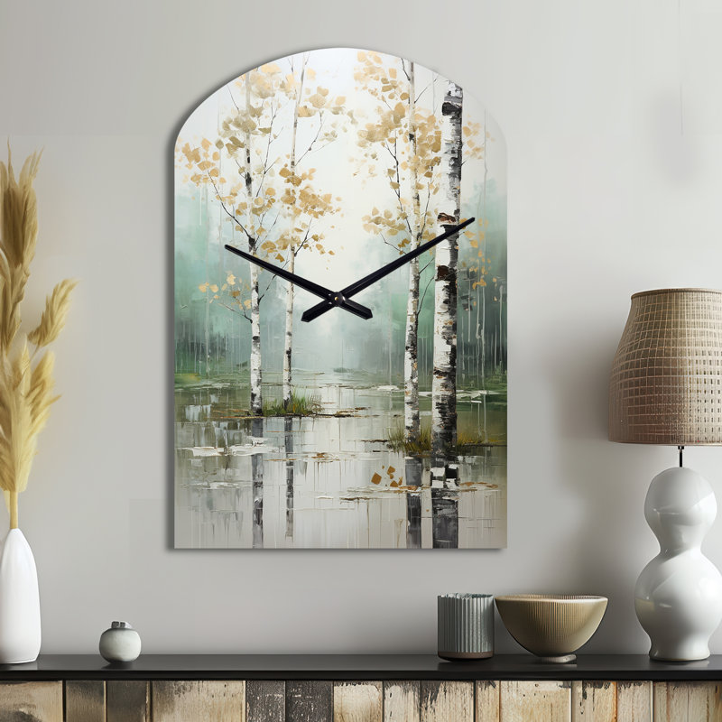 Horloge murale Birch Woods Ethereal Elegance IV - Birch, Grand