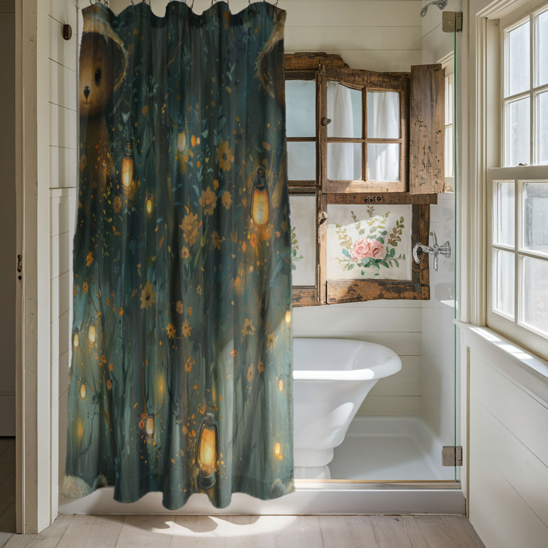 Bear Fun - Premium Shower Curtain, 74"H x 71"W